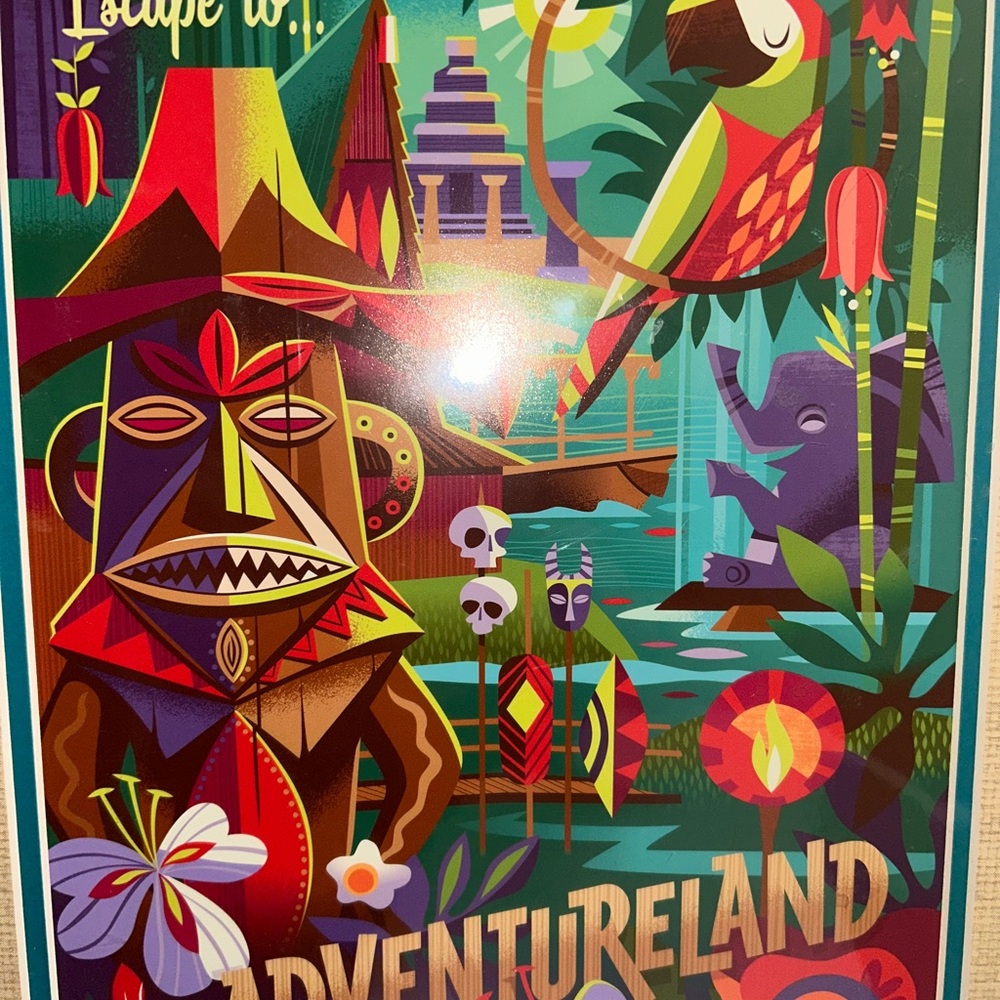 Adventureland “Tropical Escape” Art Print with Vibrant Colors - Picture 3 of 4